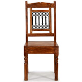 Dining Chair Set of 2 Honey-coloured Solid acacia wood 245644