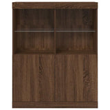 Sideboard Brown Oak 81x37x100 cm Engineered Wood 3318623