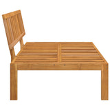 Garden Pallet Middle Sofa Solid Wood Acacia 365845