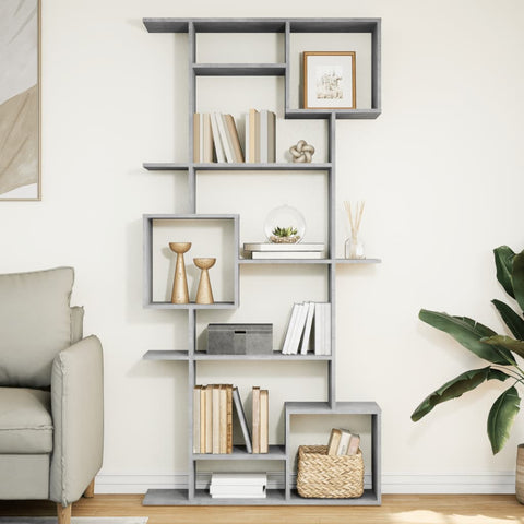 Book Cabinet Concrete Grey 92x29x188 cm Engineered Wood 3310319