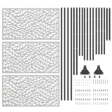 Privacy Screen Grey 100 x 50 x 180 cm Steel 868561