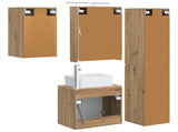 Bathroom Cabinet Set 5 pcs Artisan Oak 50 x 14.5 x 70 cm 3407318