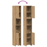 Bathroom Cabinet Artisan Oak 30x30x183.5 cm Engineered Wood 856065