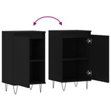 Sideboards 2 pcs Black 40x35x70 cm Engineered Wood 831055