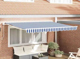 Awning Frame Blue and White 250 x 200 cm 3329349