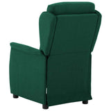 Recliner Chair Dark Green 66.5 x 94 x 101.5 cm Polyester 340158
