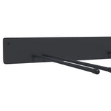 Garden Tool Storage Racks Wall Mounted 4 pcs Black Steel 3309654