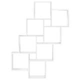 Wall Cube Shelf White 90x15x119 cm Engineered Wood 807178