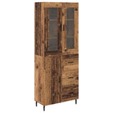 Highboard with Drawer 2 pcs Old Wood Engineered Wood 3415751