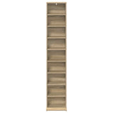 CD Cabinet Sonoma Oak 33 x 23.5 x 175 cm Engineered Wood 8012646