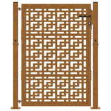 Garden Gate 100x150 cm Weathering Steel Cross Design 4101006