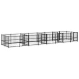 Outdoor Dog Kennel Steel 15.02 m 3124666