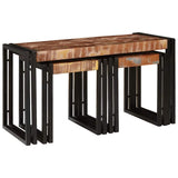 Nesting Table 3 pcs Solid reclaim Wood and Metal 4104732
