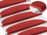 Self-adhesive Stair Mats 15 pcs Red 80 x 24.5 x 3.5 cm 42038640
