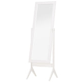 Freestanding Dressing Mirror Bedroom Tall Adjustable Angle 148x47cm White T3398P343224