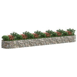 152044 Gabion Raised Bed Galvanised Iron 600x100x50 cm
