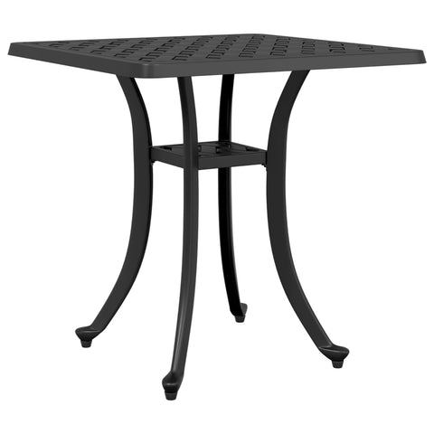 ZNTS Garden Table Black 53x53x53 cm Cast Aluminium 4002820