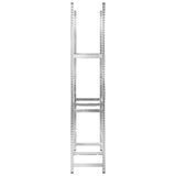 3-Layer Tire Racks 2 pcs Silver 110x40x200 cm Steel 152896