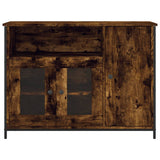 Sideboard Smoked Oak 100x35x75 cm Engineered Wood 835511