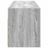 ZNTS Bathroom Wall Cabinet Grey Sonoma 100x25x30 cm Engineered Wood 860099