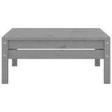 Garden Footstool Grey Solid Pinewood 806579