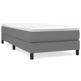 Box Spring Bed Frame Dark Grey 90x200 cm Fabric 3120485