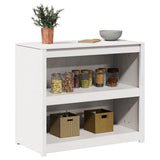 Kitchen Cabinet MEPPEL White 106 x 55 x 92 cm Solid Pine Wood 868162