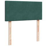 Box Spring Bed with Mattress Dark Green 100x200 cm Velvet 3286231
