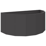 Planter Black 90 x 45 x 35 cm Steel 883689