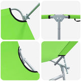 Sun Lounger Folding 2 pcs Green 58 x 188 x 77cm Polyester 42003064