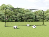Football Rebounder Net Black 366x90x183 cm HDPE 93762