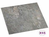 Flooring Planks 5.11 m 55 pcs PVC Stone wall 42046318