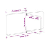 Saddle Pad Rack 3 Arms Black Iron 172459
