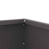 Lawn Edging 6 pcs Black 60 x 60 x 13 cm Steel 874731