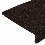 ZNTS Stair Mats Self-adhesive 30 pcs Brown 65x21x4 cm 3365698