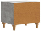 Bedside Cabinet Concrete Grey 43 x 34.5 x 48 cm Engineered Wood 894071