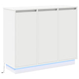 LED Sideboard White 90 x 32 x 75 cm Engineered Wood 869674
