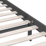 Bed Frame without Mattress Grey Solid Wood 200x200 cm 810169