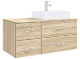 Bathroom Furniture Set 2 pcs Sonoma Oak Engineered Wood 3403970