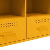 TV Cabinet Mustard Yellow 100.5x39x50.5 cm Steel 843039