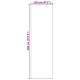 Doormat Other Black 120 x 400 cm Polyamide and PVC 4100720