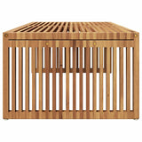 Garden Side Table Brown 110 x 55 x 35.5 cm Solid Teak Wood 42006356