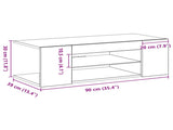TV Cabinet Black Oak 90 x 39 x 30 cm Engineered Wood 862562