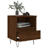 Bedside Cabinets 2 pcs Brown Oak 40x35x50 cm Engineered Wood 830635