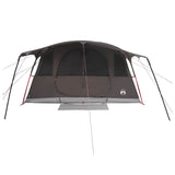 Tunnel Tent Brown Grey 427 x 305 x 205 cm Polyester and Steel 42029017
