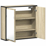 Bathroom Mirror Cabinet Sonoma Oak 65x20x60 cm Engineered Wood 849255