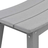Garden Bar Set 4 pcs Light Grey HDPE 3335806