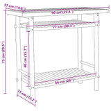 Console Table 90x37x75 cm Bamboo 368040