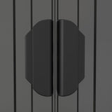 Garden Shed Light Grey 192x108x223 cm Galvanised Steel 319269