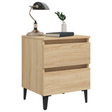 Bed Cabinet Sonoma Oak 40x35x50 cm Engineered Wood 805875